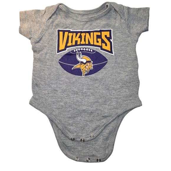 NFL Other - NFL Officially Licensed Minnesota Vikings Football Team Kids Baby Onesie 3m - 6m